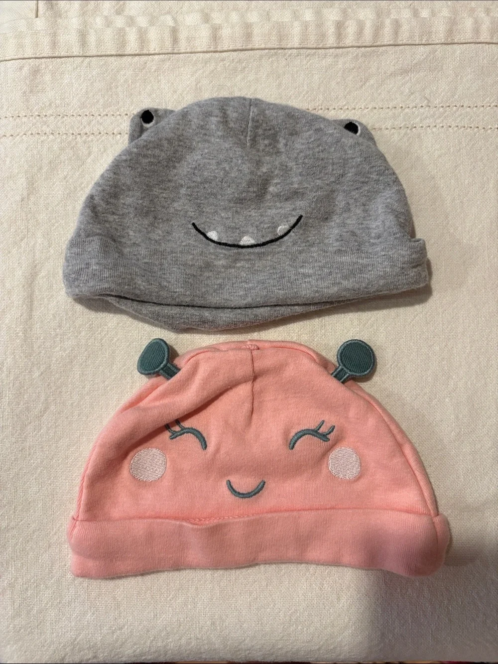 Set of 6 Month Hats
